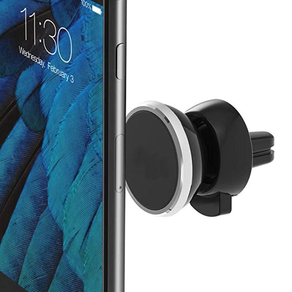Soporte Rejilla Aire Forma de L Negro para Coche Teléfono Móvil Smartphone  Pinza 360 Imán Magnético Ventilación – OcioDual